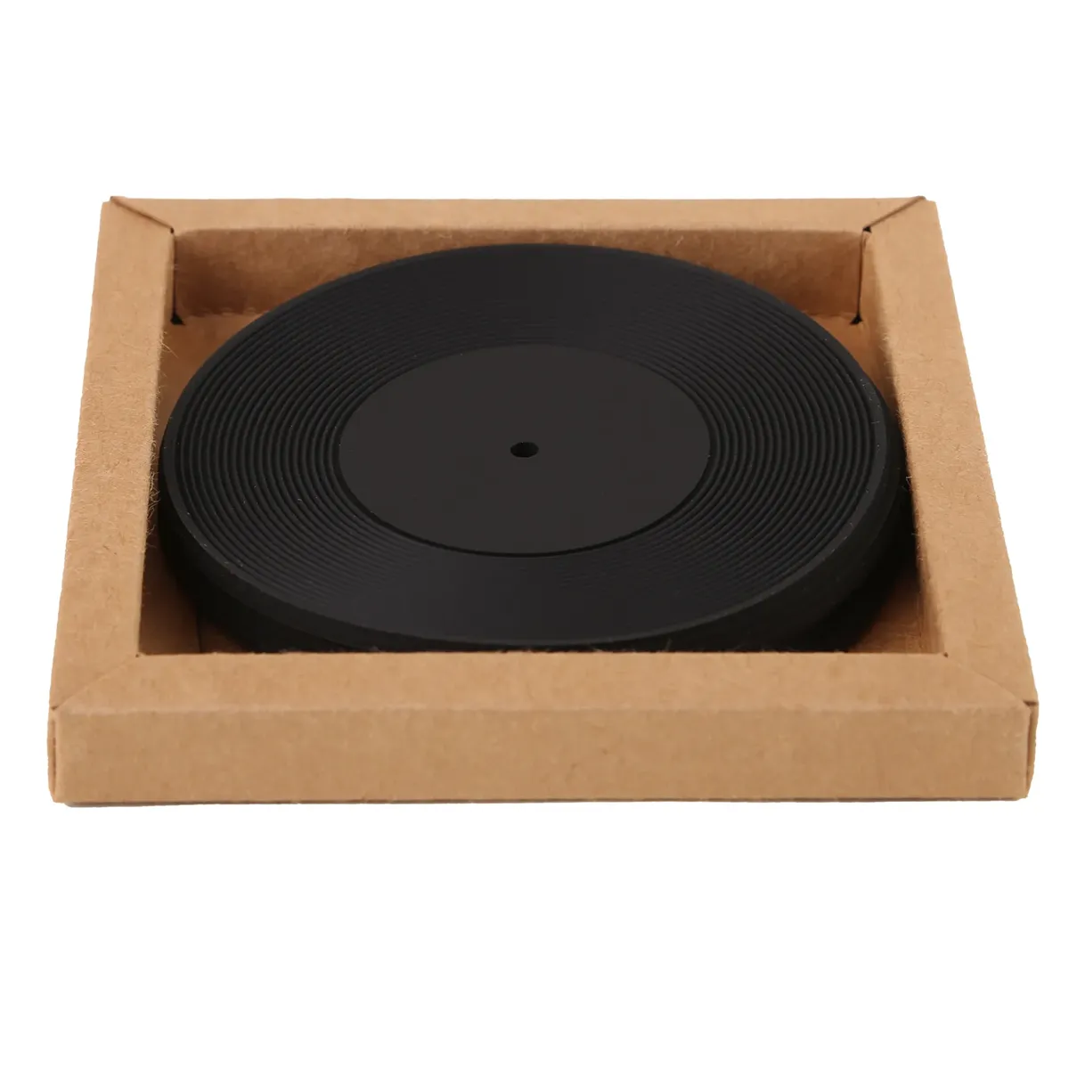 4 Piece Record Coaster Set In Box