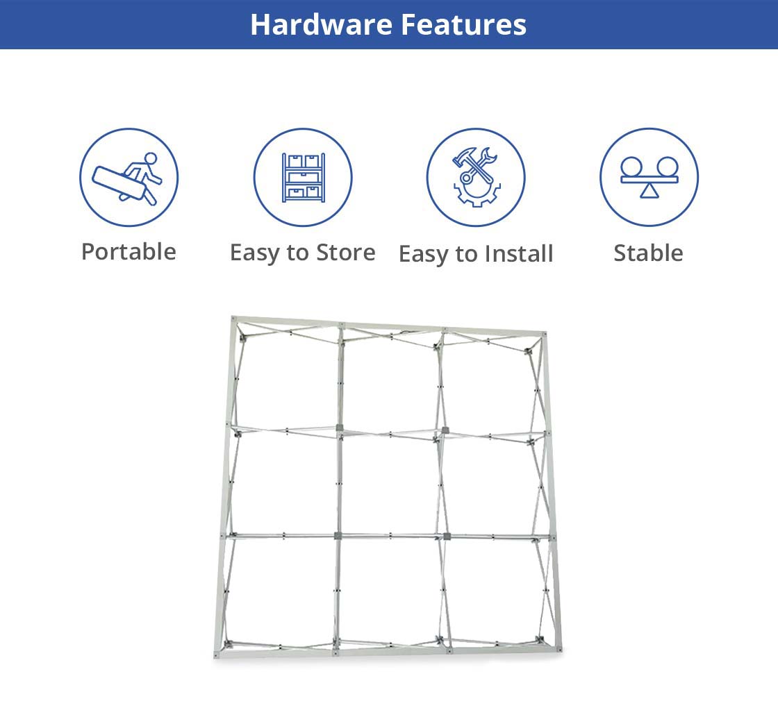 Fabric Pop-up Straight Display (10' x 8')