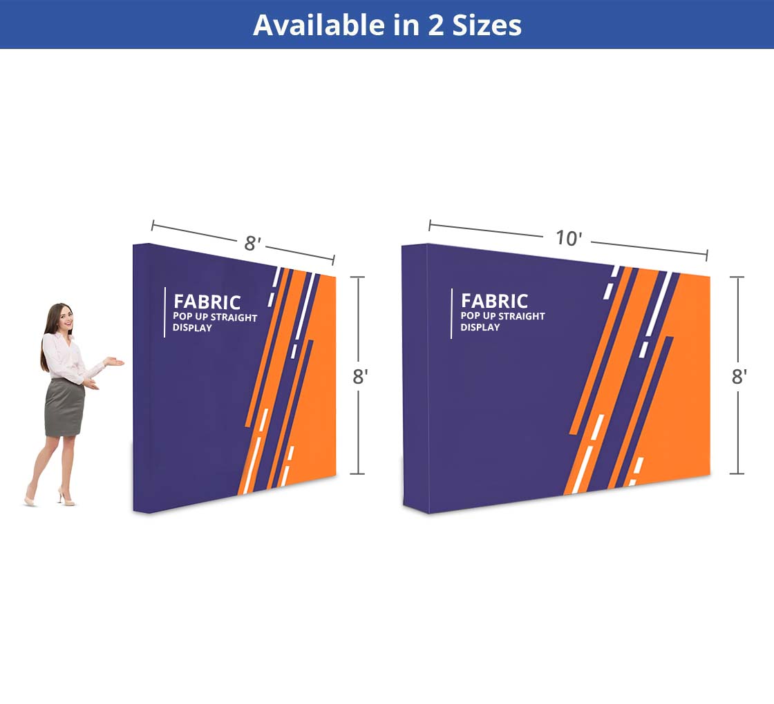 Fabric Pop-up Straight Display (10' x 8')