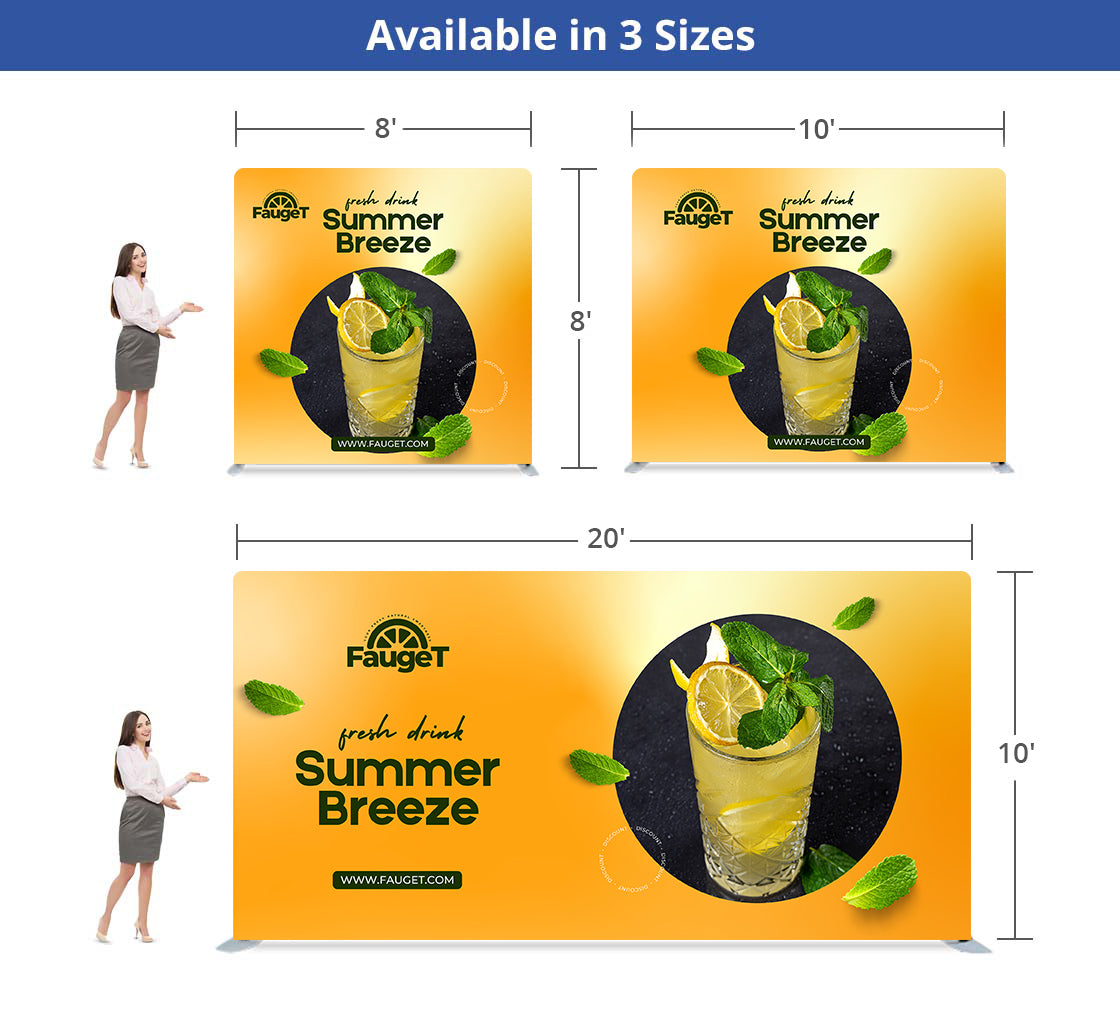 Pillow Case Backdrop - Straight