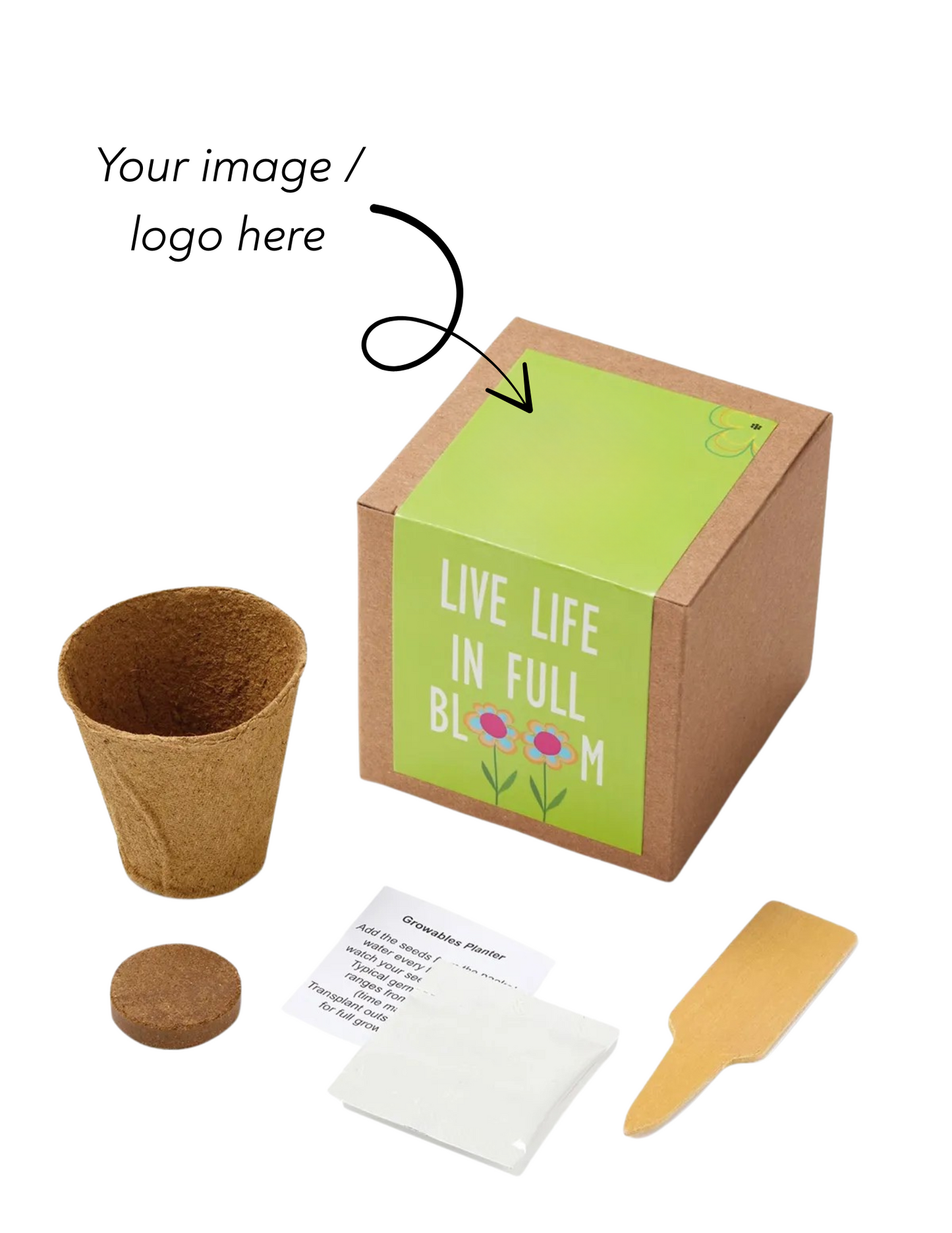 Inspirational Live Life Growable Seed Planter Kit