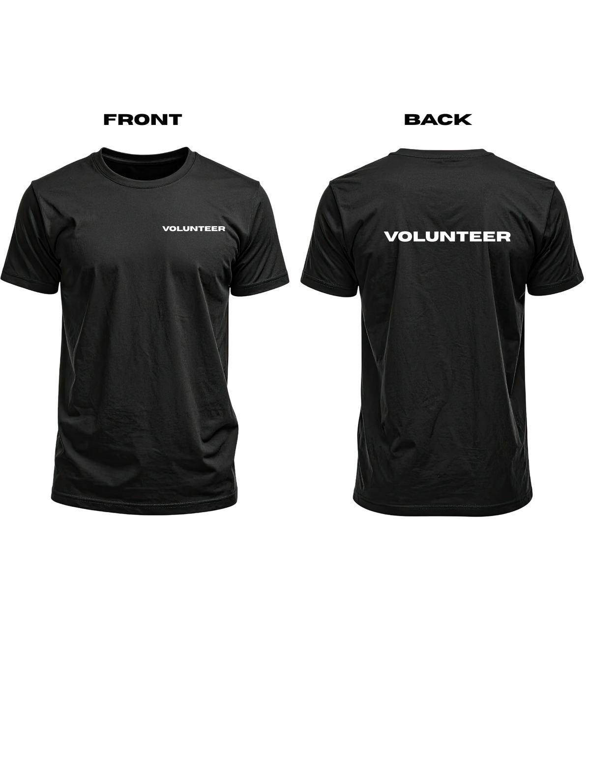 Volunteer T-Shirt | 100% Cotton Event & Team Staff Tee