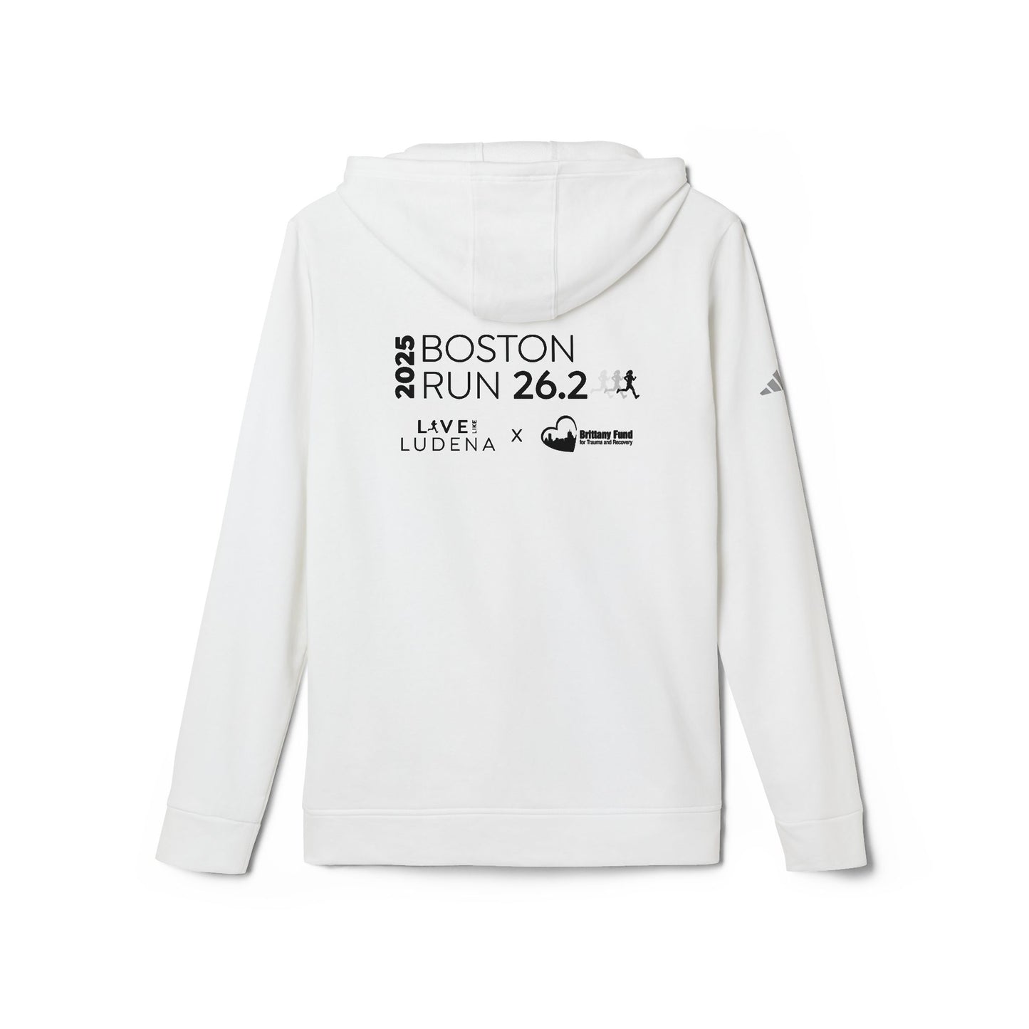 Adidas Unisex Fleece Hoodie - Live Like Ludena | Boston Marathon 2025