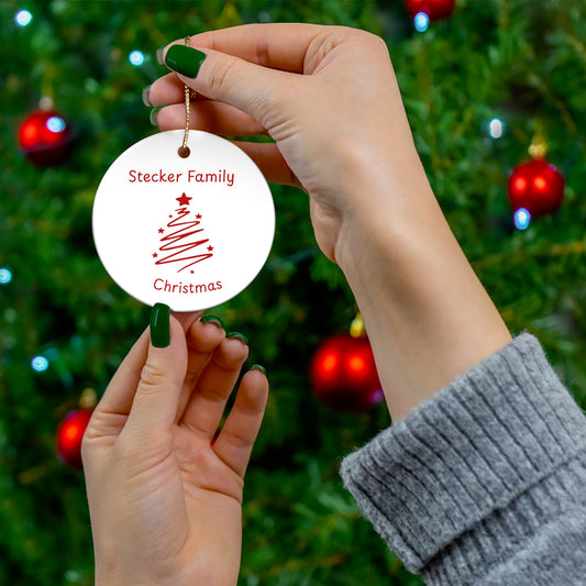 Family Christmas Ornament - Stecker Creations