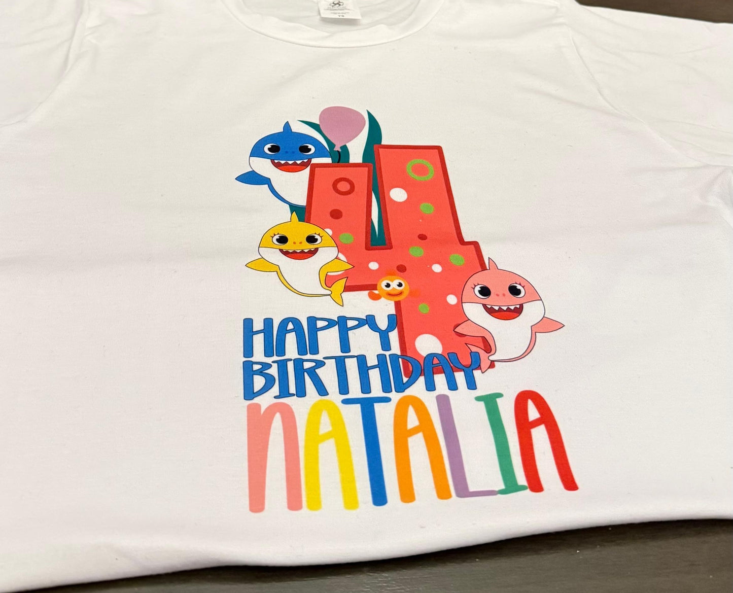 Baby Shark Personalized Birthday T-Shirt