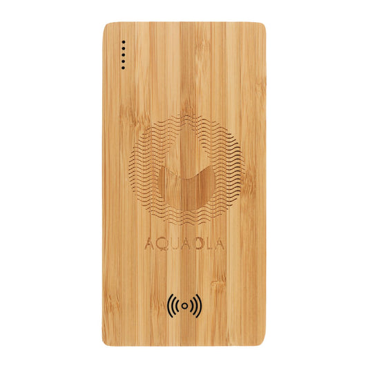 FSC® 100% Bamboo 5000 mAh Wireless Power Bank