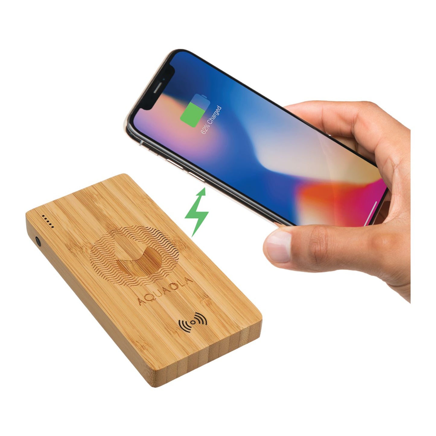 FSC® 100% Bamboo 5000 mAh Wireless Power Bank