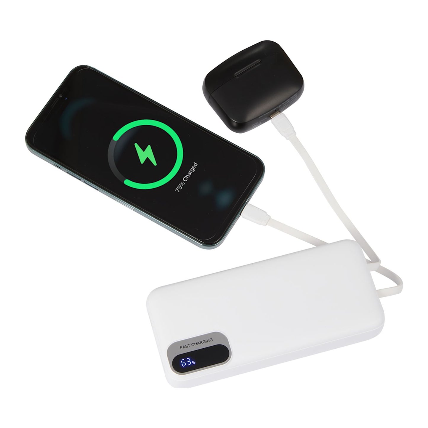 Laptop Power 20,000 mAh PD Power Bank with Integrated Cables
