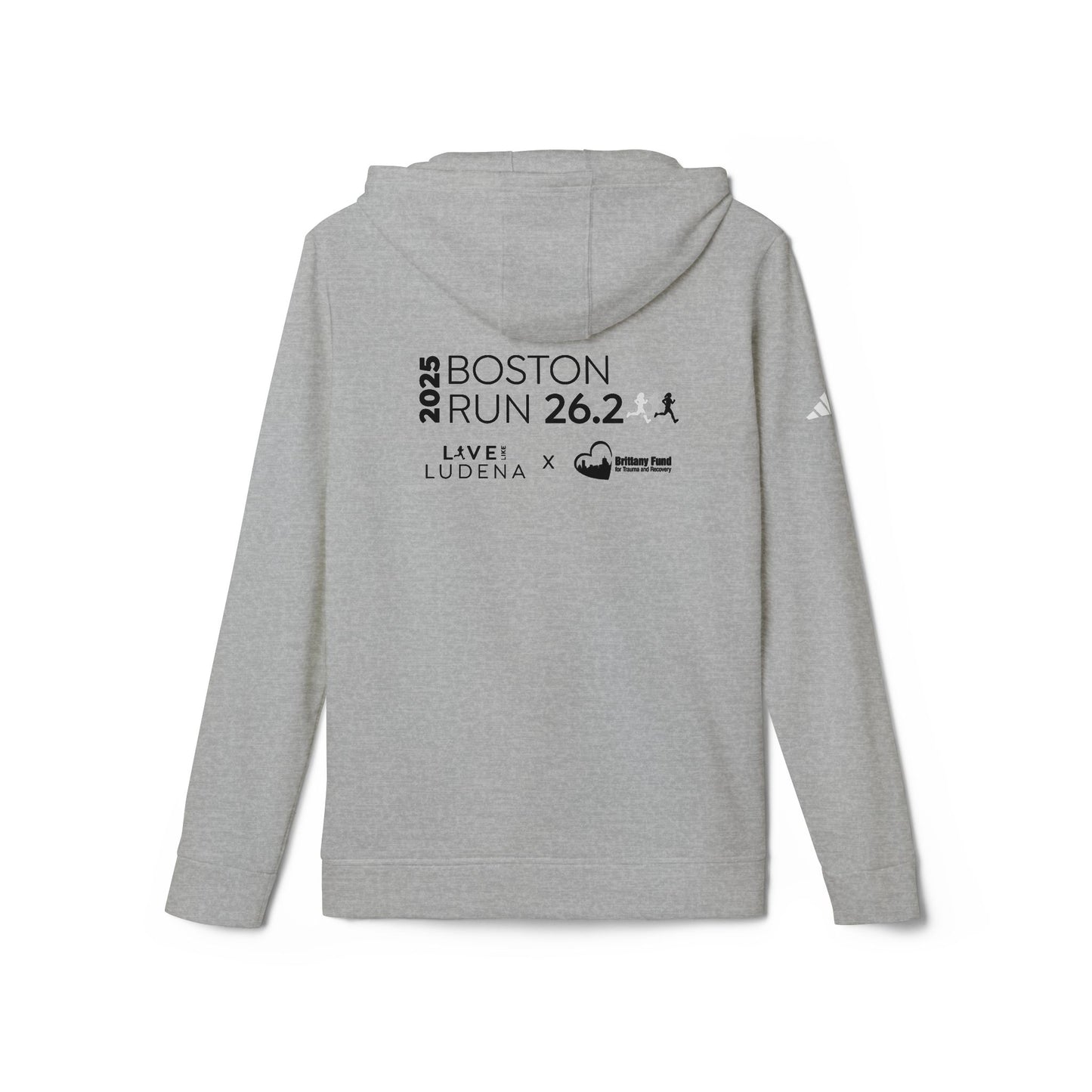 Adidas Unisex Fleece Hoodie - Live Like Ludena | Boston Marathon 2025