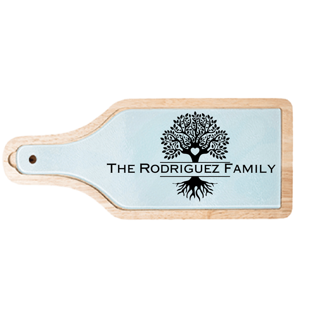 Personalized Wine and Cheese Cutting Board - Family Tree