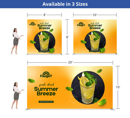 Pillow Case Backdrop - Straight