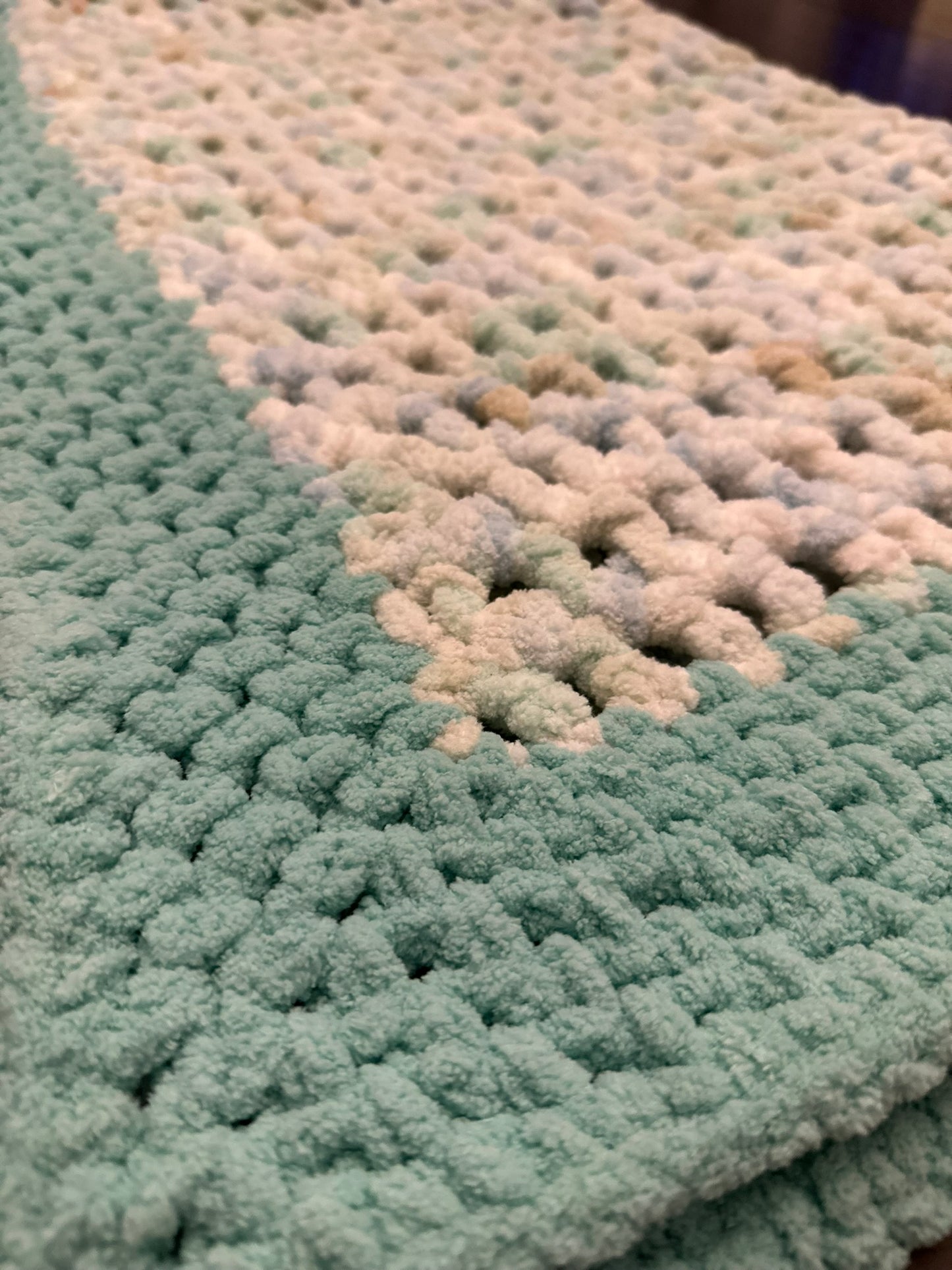 Crochet Baby Blanket and Milestone Photo Props