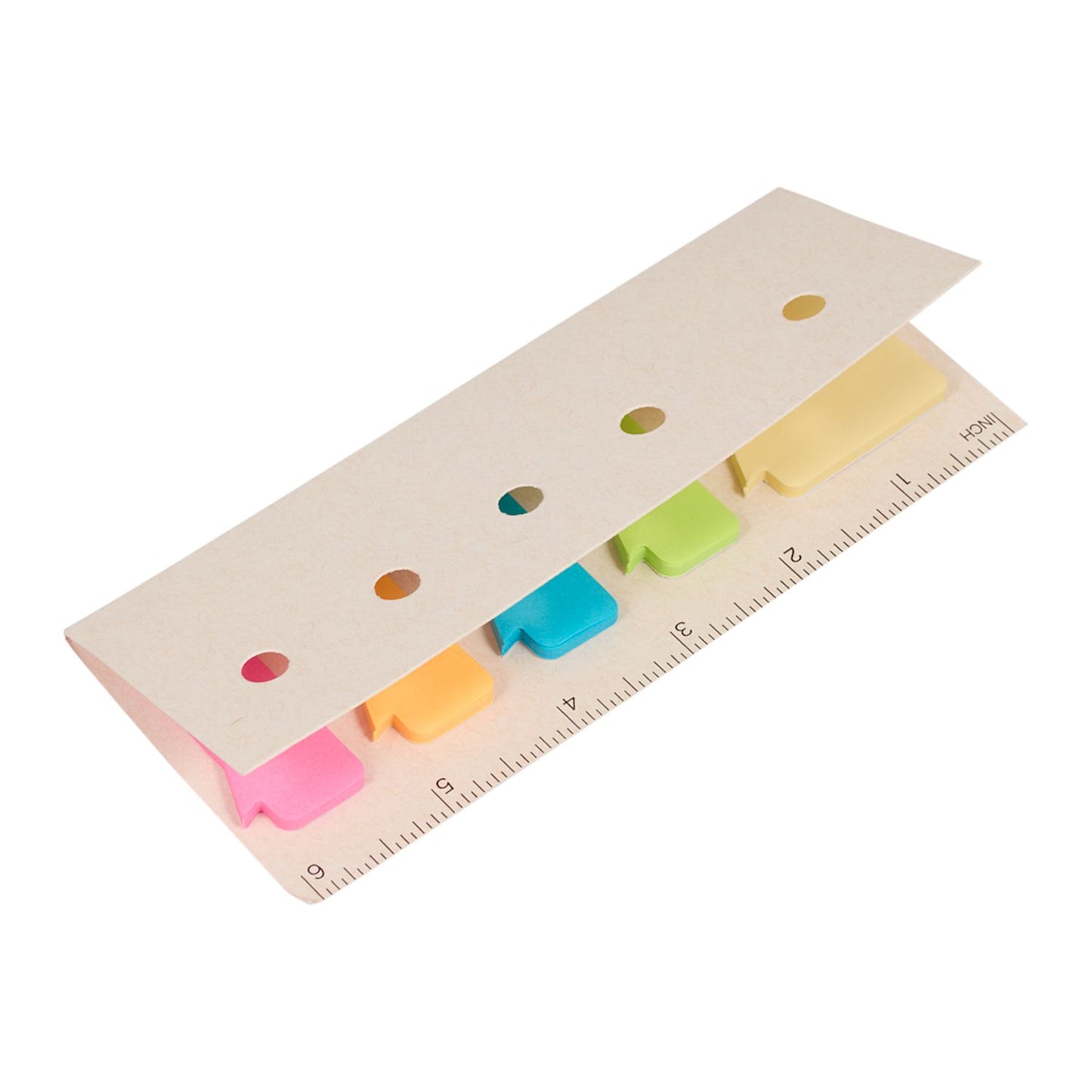 Recycled Milk Carton Sticky Notes & Ruler Pad